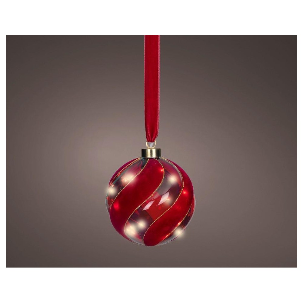 SFERA MICROLED STOFFA ROSSO D.14